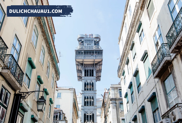 Du lịch Lisbon Bồ Đào Nha - Tháp Santa Justa