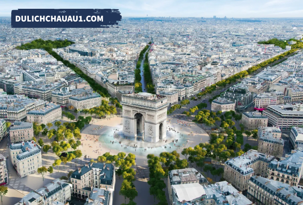 Các đại lộ ở Paris nối tới Khải Hoàn Môn